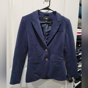 H&M Navy Blue Blazer Women